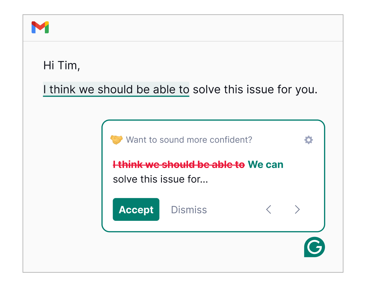 Grammarly screenshot 1